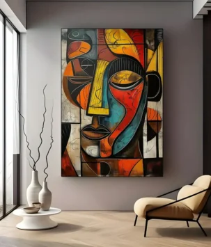 Square Frame Butterfly Painting